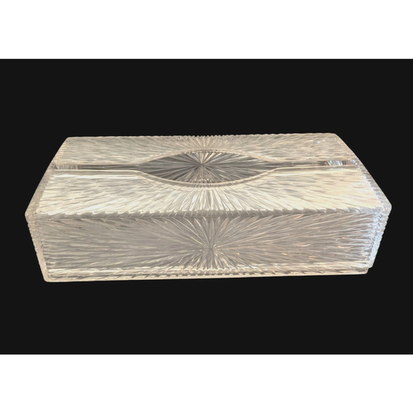 Vintage Celebrity Tissue/Towel Box Holder Cover Starburst Acrylic Wall Mountable - Picture 1 of 7